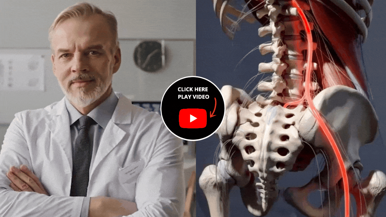 Sciatic nerve pain visual representation